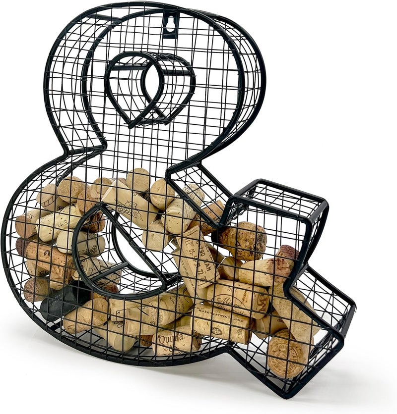 Oeno Wine Cork Holder Metal Display Collector Full Alphabet Display Letters & More (&) - Image 3